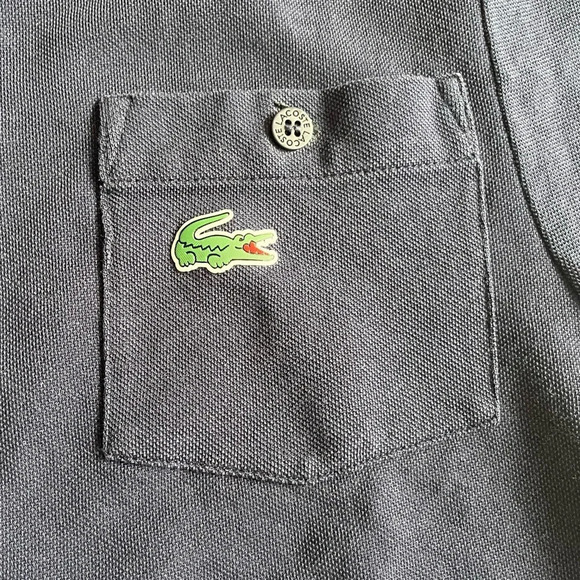 Lacoste Sport  Short Sleeve Zip Up Golf Polo w/Pocket and Logo - Picture 2 of 11